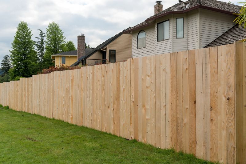 Completed Wood Fence